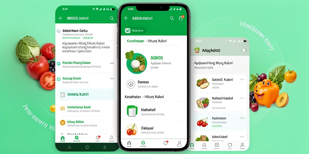 Antarmuka 88BOS yang sederhana dan jelas untuk menghitung kalori.