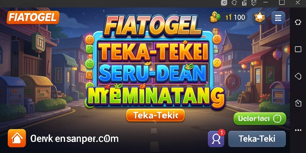 Antarmuka menarik dengan berbagai teka-teki menantang.
