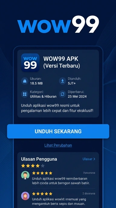 Tampilan halaman APK wow99